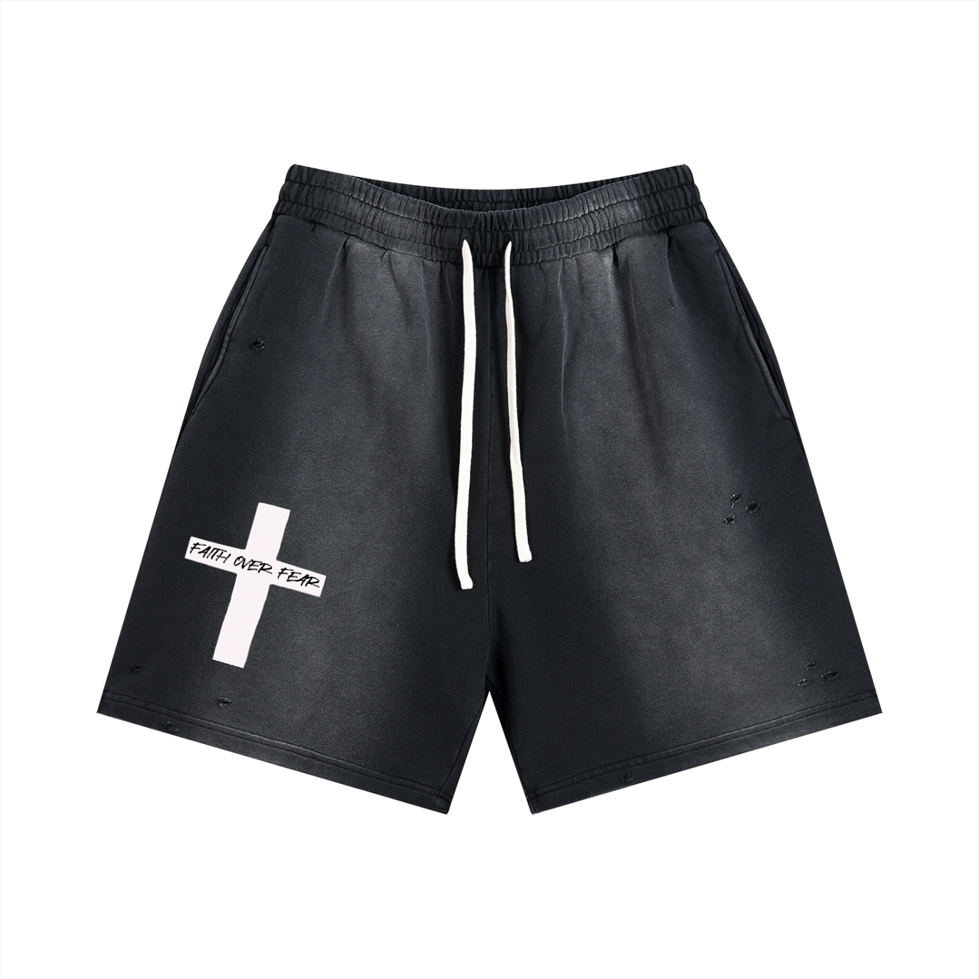 Sun Fade Distressed Shorts