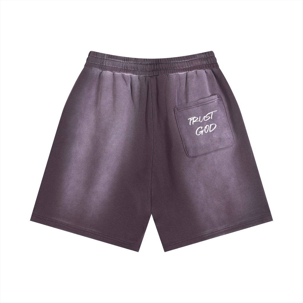 Sun Fade Distressed Shorts