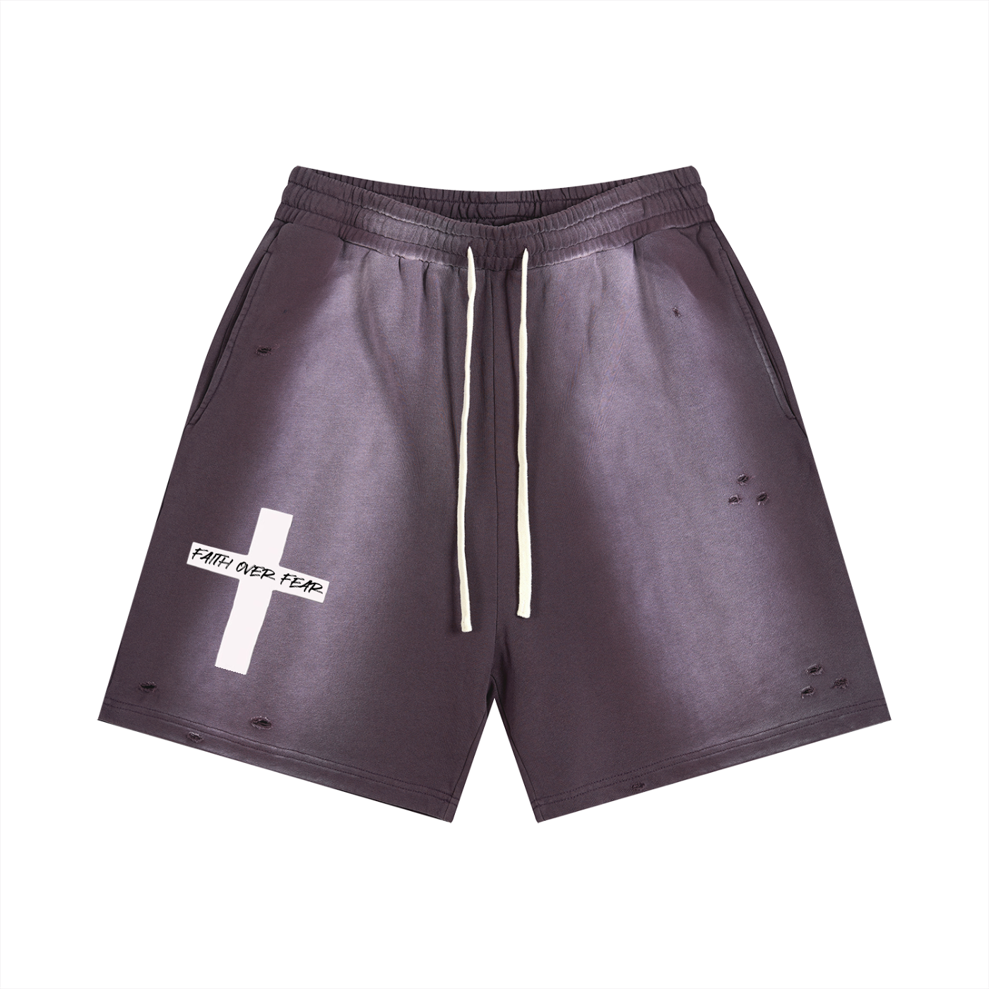 Sun Fade Distressed Shorts