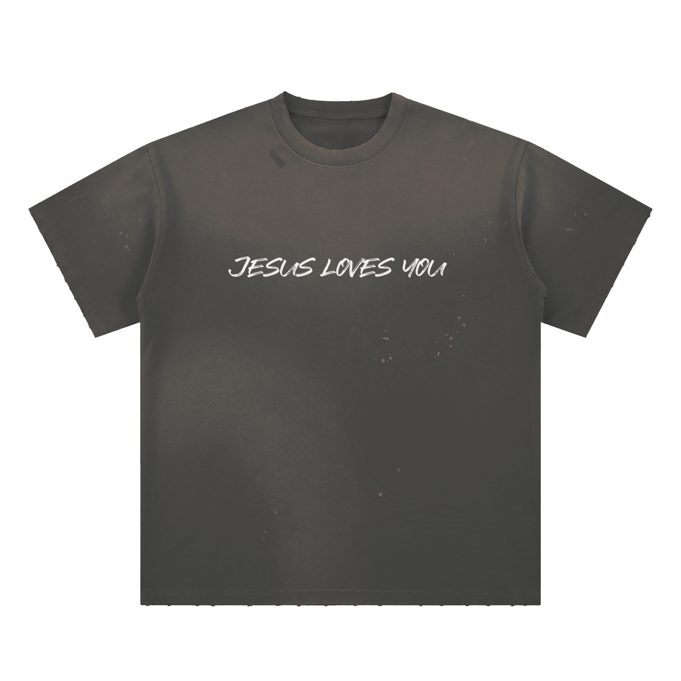 Paint Splatter JESUS LOVES YOU T-SHIRT