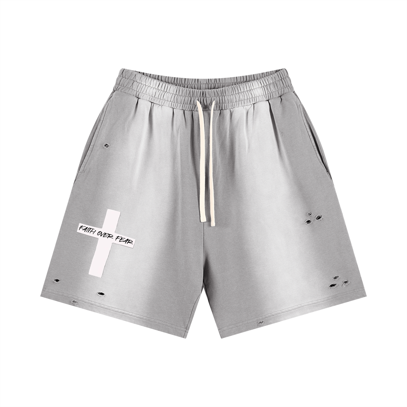 Sun Fade Distressed Shorts